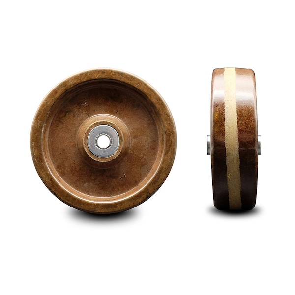 SCC - 5" High Temp Phenolic Wheel w/Roller Bearing - 3/8" Bore -600 lbs Capacity